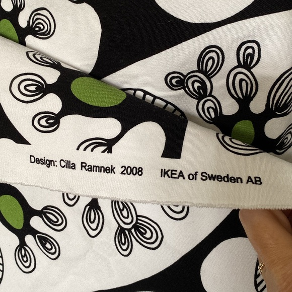 IKEA of Sweden Cella Ramnek 2008 heavy fabric modern design! Size 78”x 58”.5 - Picture 4 of 7